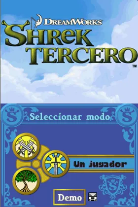 Shrek Tercero (Spain) screen shot title